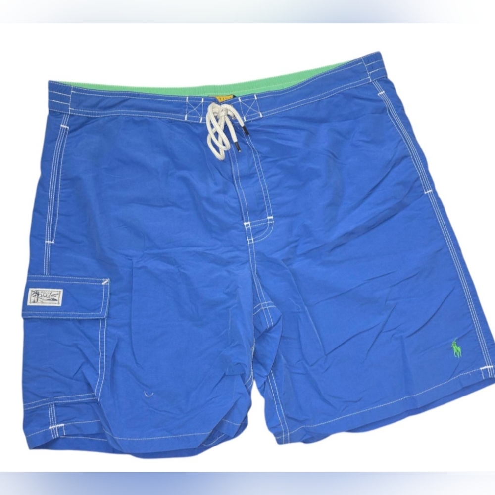 Men's Polo Ralph Lauren Board Shorts XL Blue Beach Surfing Resortwear Swim
